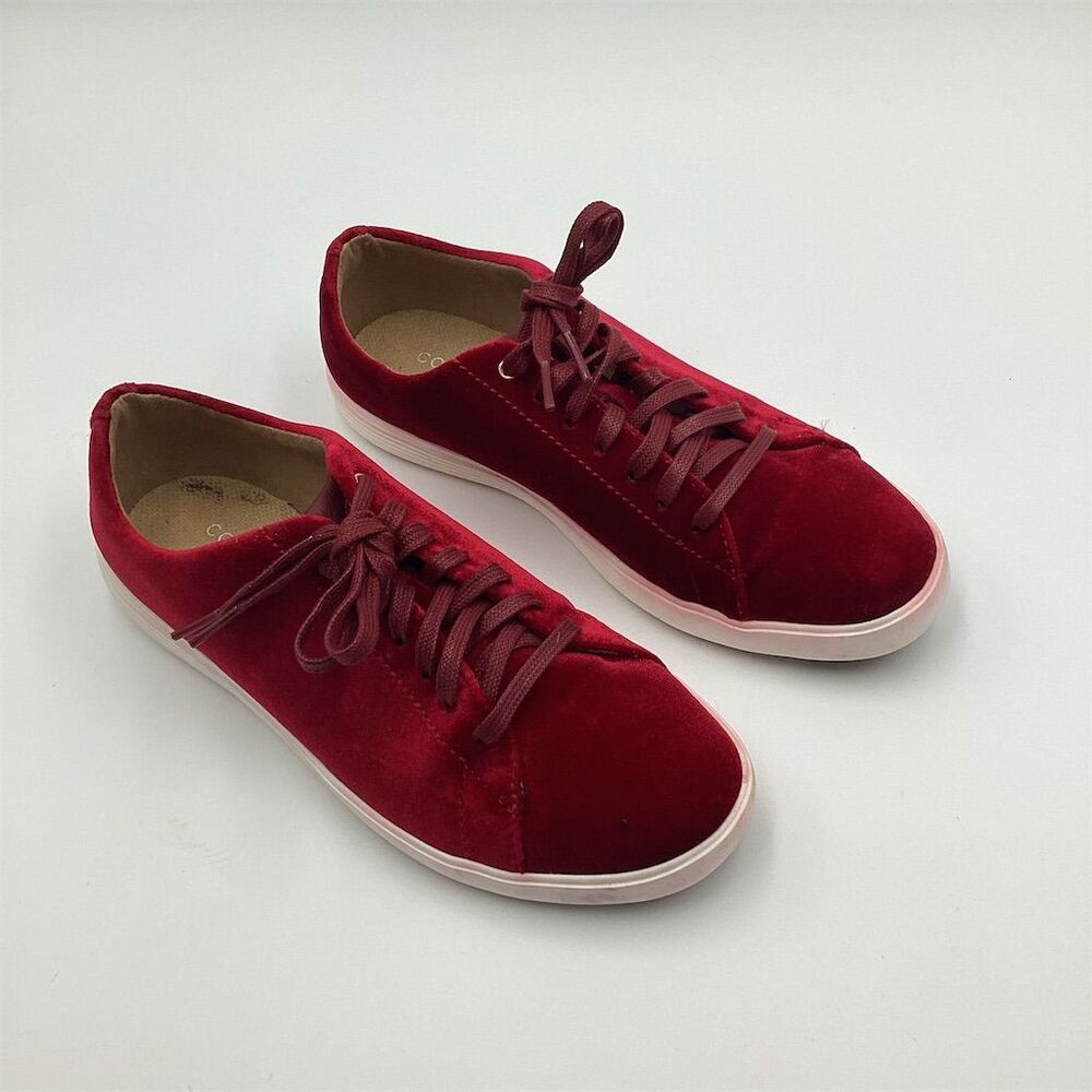 Cole Haan Women's Red Velvet Crosscourt II Sneakers Size 7